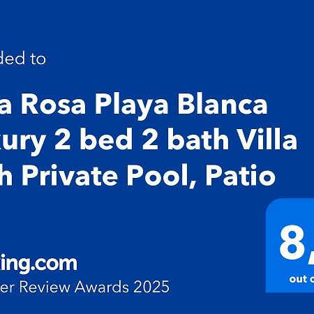 Villa Rosa Playa Blanca Luxury 2 Bed 2 Bath Villa With Private Pool, Patio Exterior foto